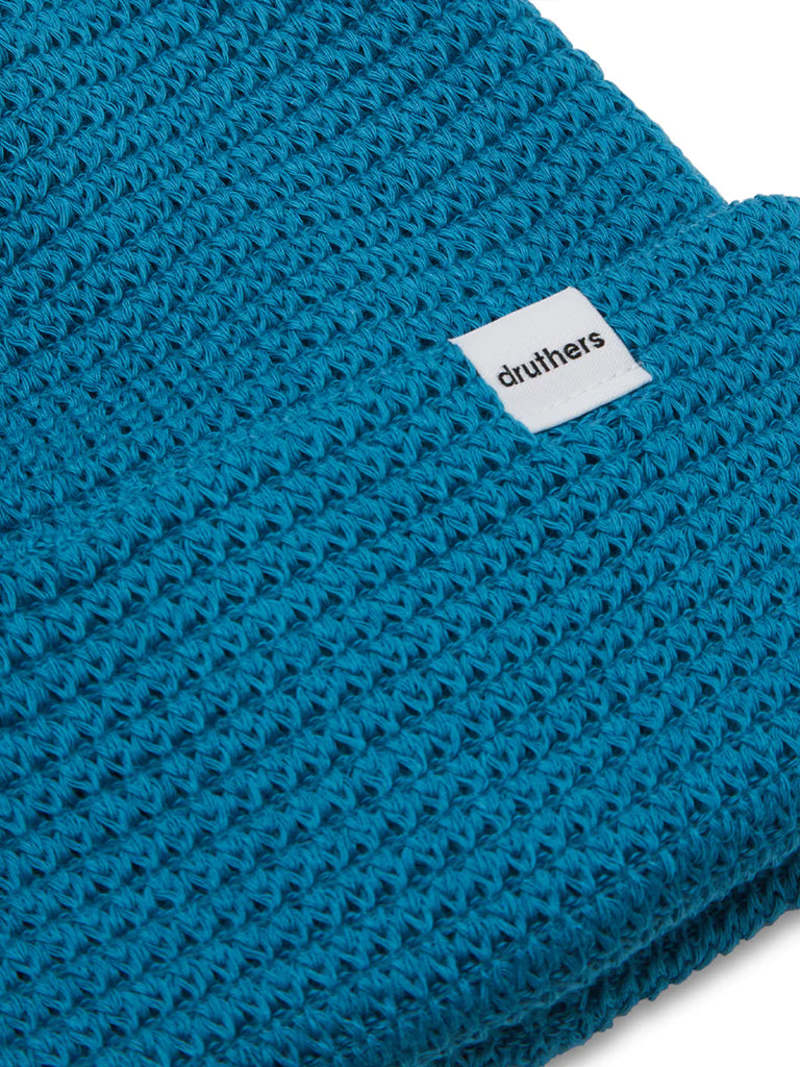 Druthers Organic Cotton Waffle Knit Beanie - Teal Druthers Organic Cotton Waffle Knit Beanie - Teal