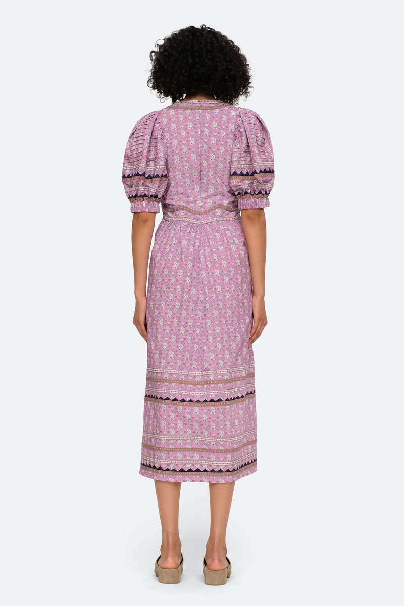 Sea NY Perry Puff Sleeve Dress - Lilac | Garmentory
