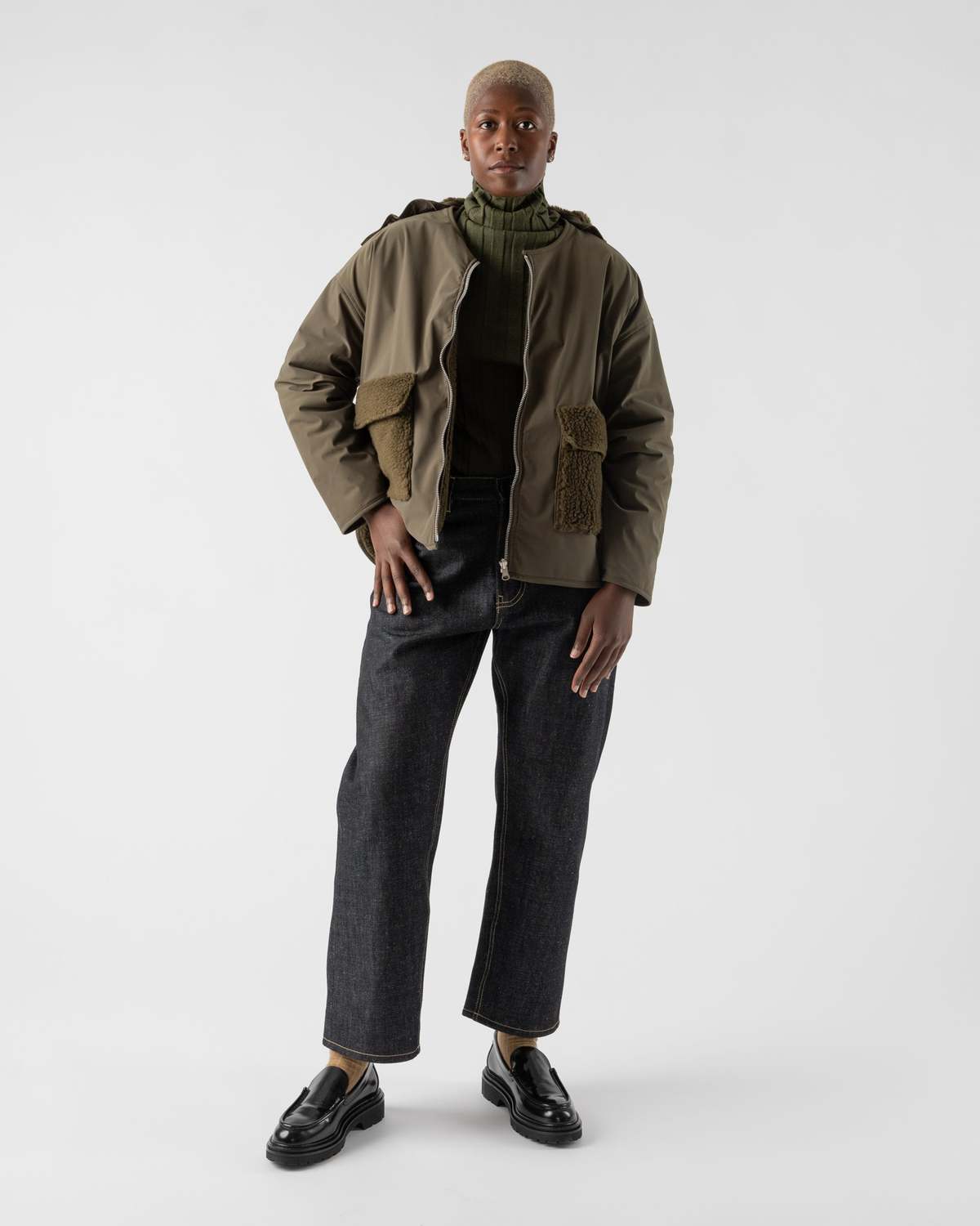 塩水水槽】 THE ? BIG SMOKE】GARCIA ZIP BLOUSON