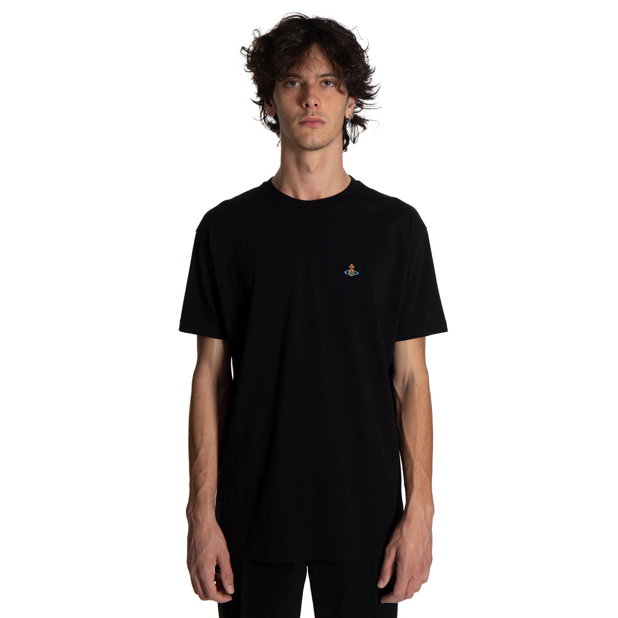 Vivienne Westwood Classic t shirt - Black/multicolour orb | Garmentory