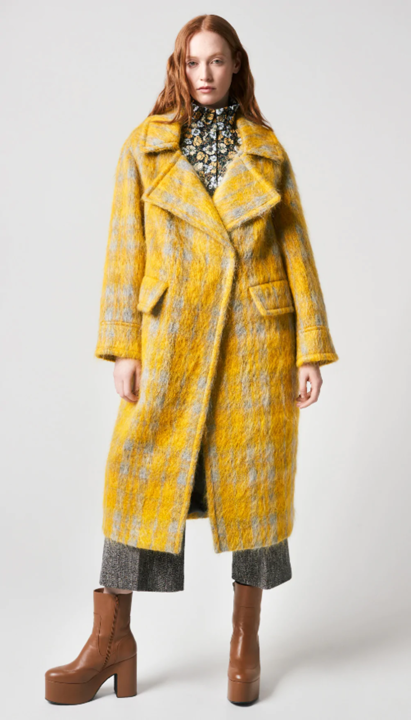 Smythe Blanket Coat - Citrine Plaid Smythe Blanket Coat - Citrine Plaid