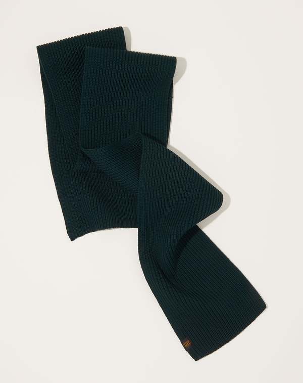 Batoner Solid Wool Muffler - Dark Green | Garmentory