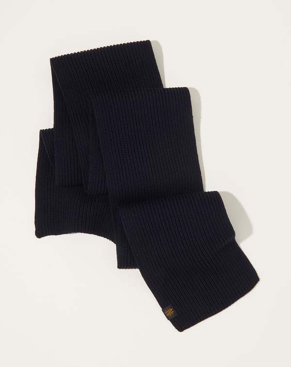 小物 BATONER SOLID WOOL MUFFLER NAVY Batoner Solid Wool Muffler - Navy | Garmentory