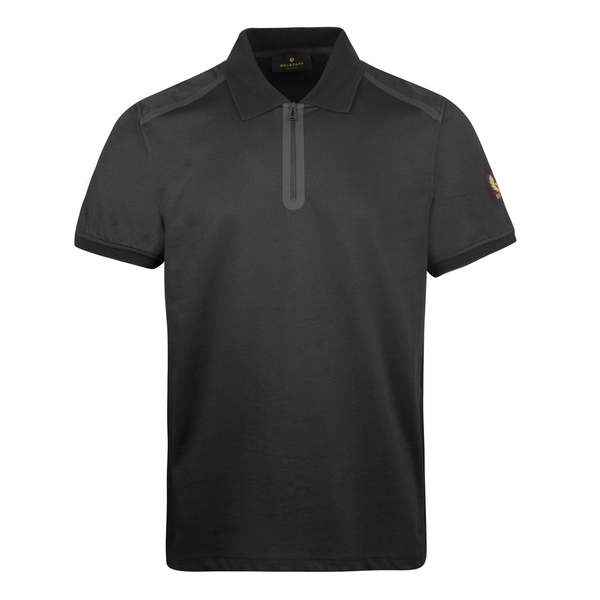Belstaff Shuttle Zip Polo - Black | Garmentory