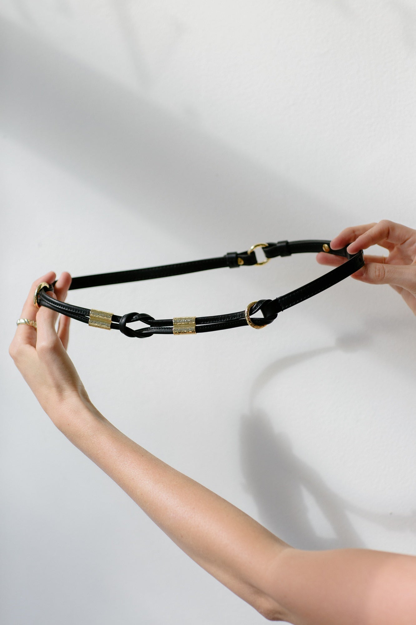 Ulla Johnson Ivy Knotted Rope Belt - Noir | Garmentory