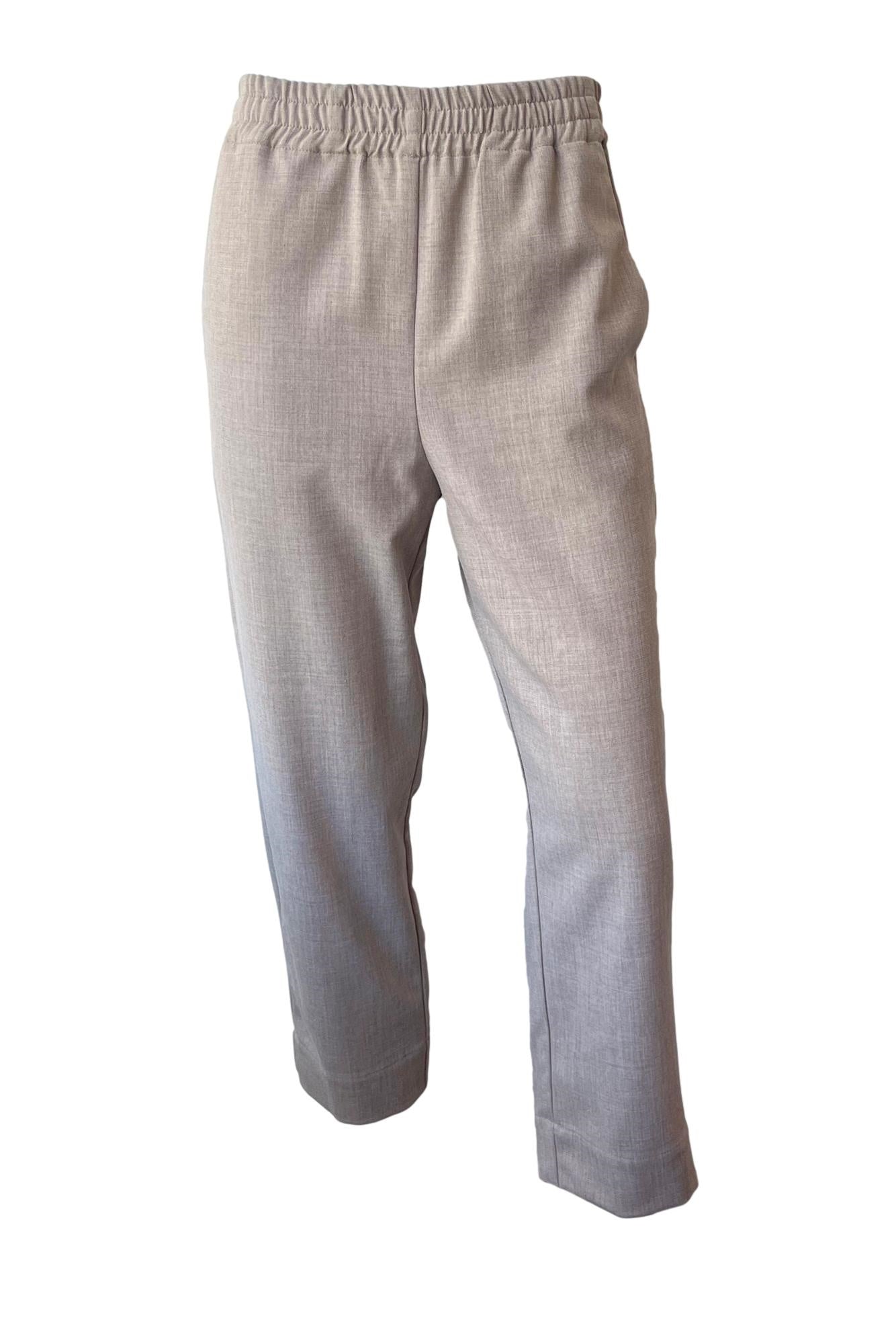 パンツ BY MALENE BIRGER Woman Pants Grey 102016 1CT By Malene Birger Hermie Top - Oyster Gray – The Frankie Shop