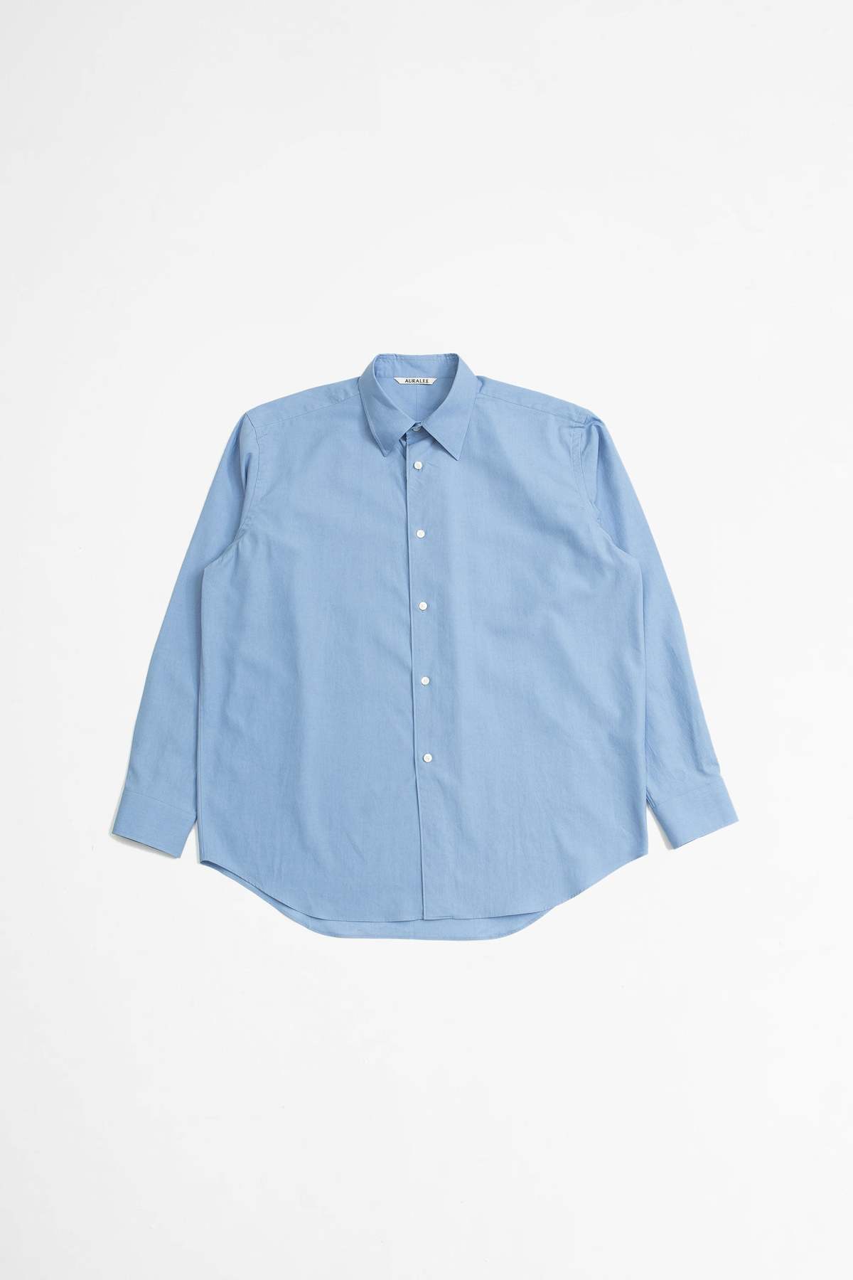 Auralee Washed Finx Twill Shirt - Blue - Image 2 of 5