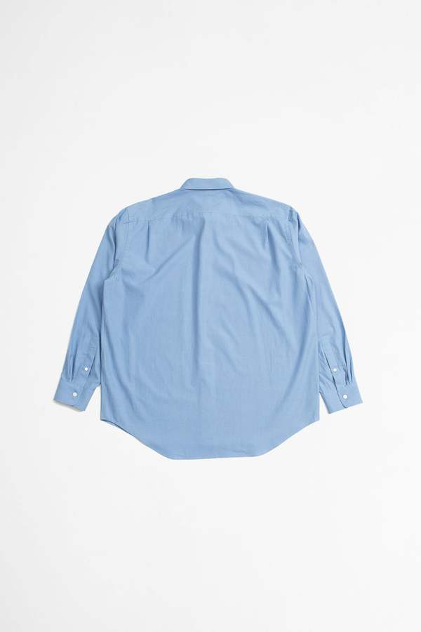 Auralee Washed Finx Twill Shirt - Blue