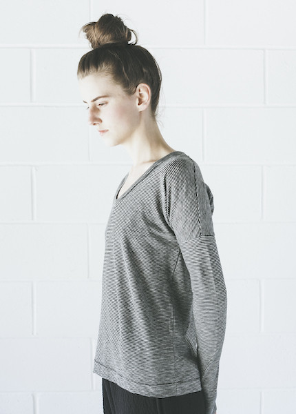 Rag & Bone Theo Long Sleeve Tee | Black Stripe Rag & Bone Theo Long Sleeve Tee | Black Stripe