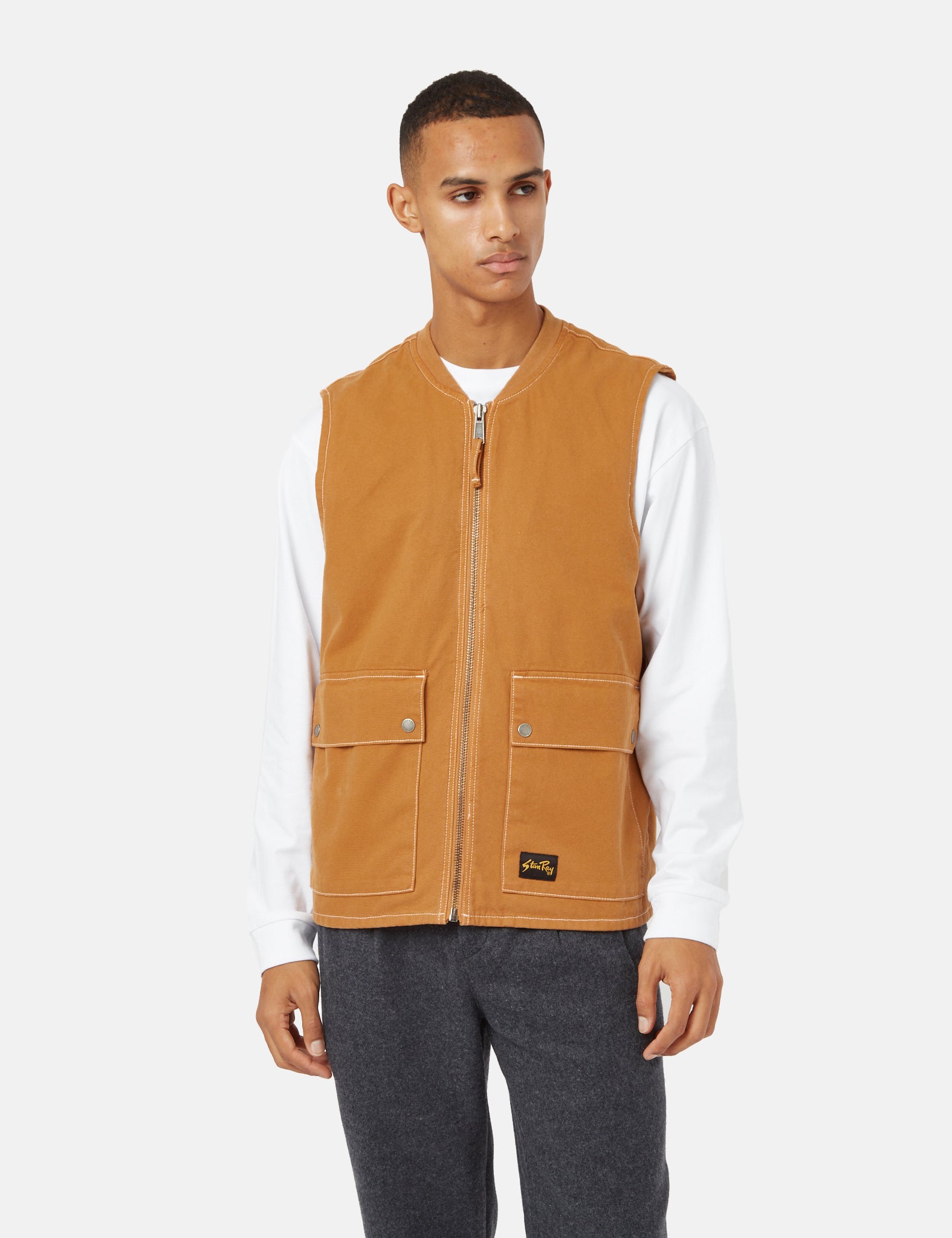 Stan Ray Works Vest Brown Garmentory