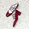 Carel Kina Babies - Patent Leather Burgundy - Thumbnail 3