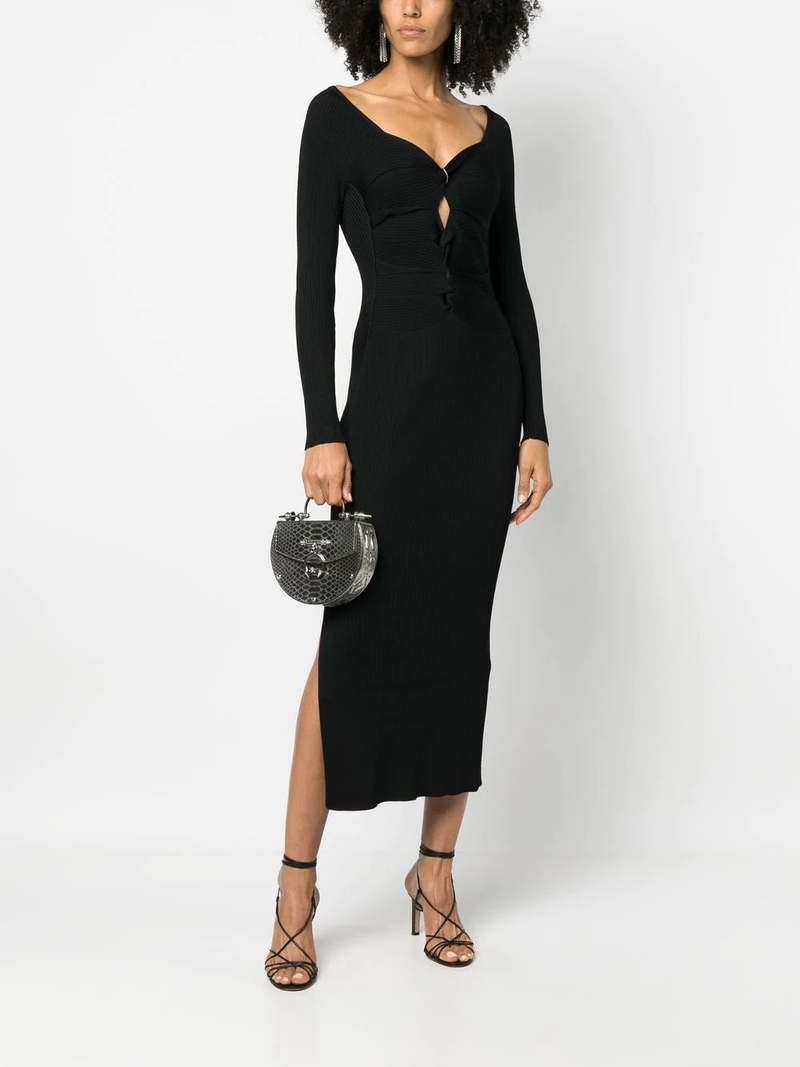 Cult Gaia Melissa Knit Dress - Black