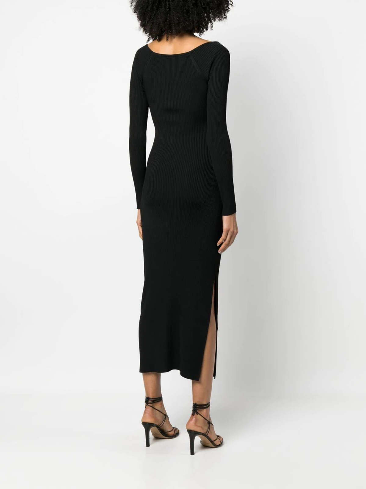 cult gaia melissa knit dress CULT GAIA Sz. Large Melissa Cutout Knit Midi Bodycon Dress NWT