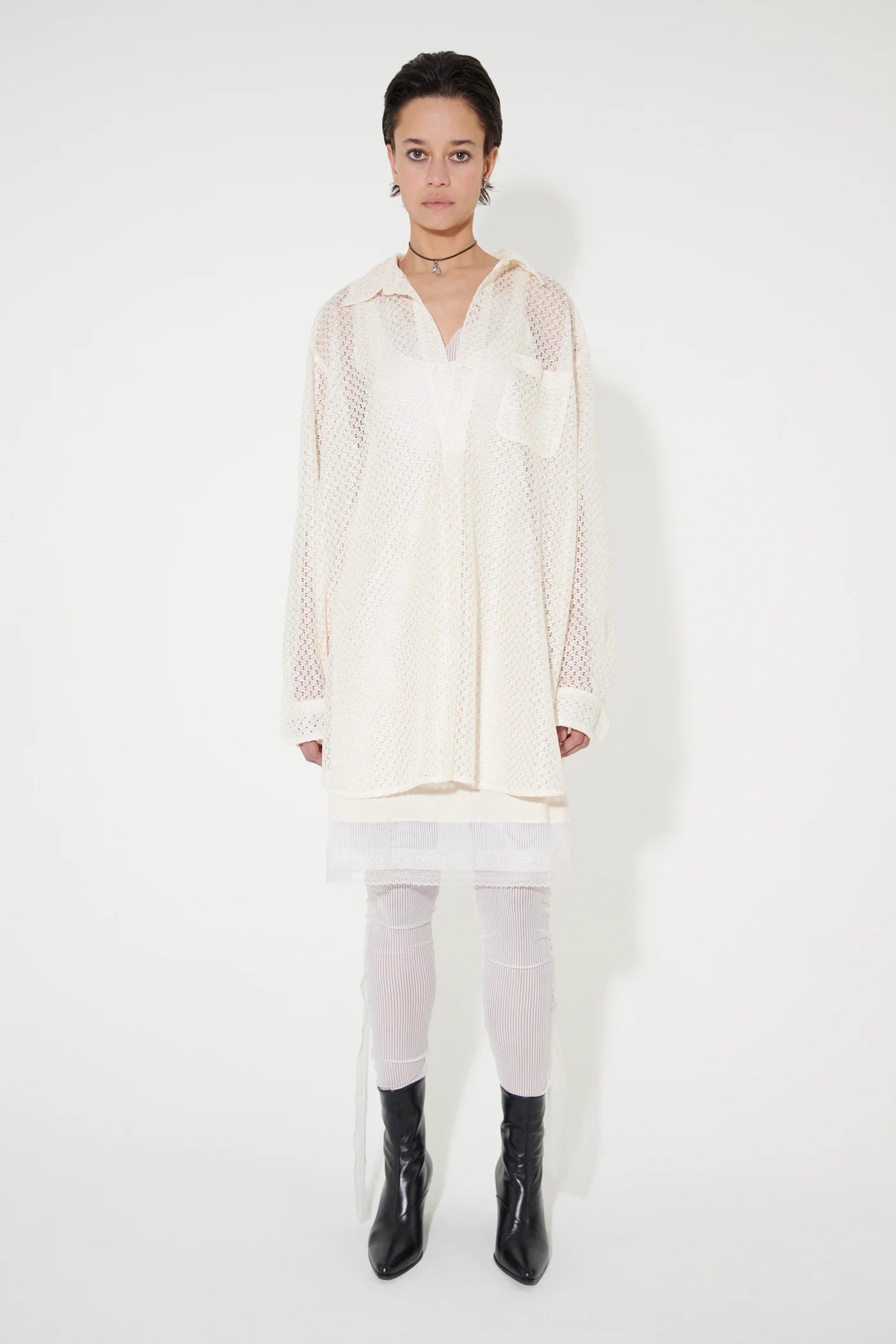 Tシャツ・カットソー OUR LEGACY Embroidered poplin Popover shirt Our Legacy Popover Shirt Pink Business Stripe – Neighbour