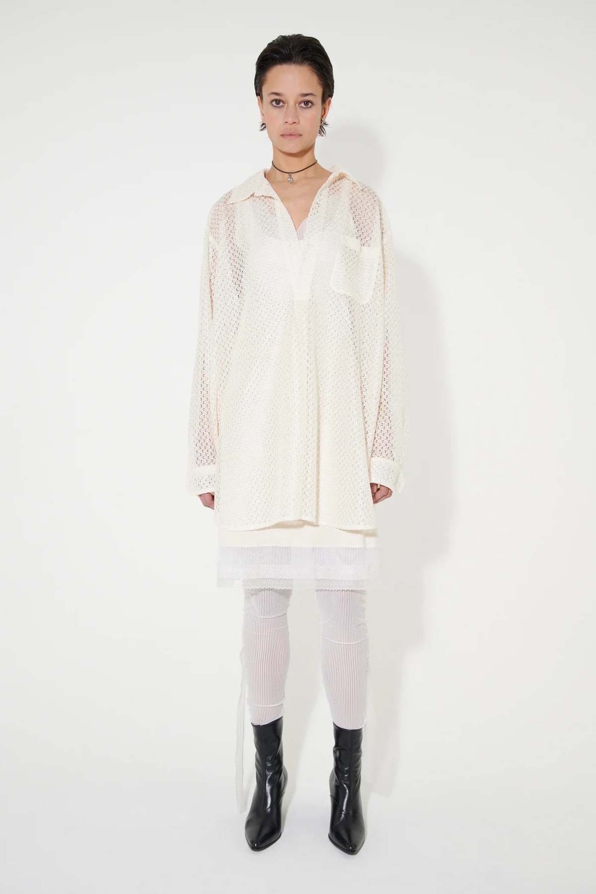 Our Legacy Popover Shirt - Off White Technical Lace | Garmentory