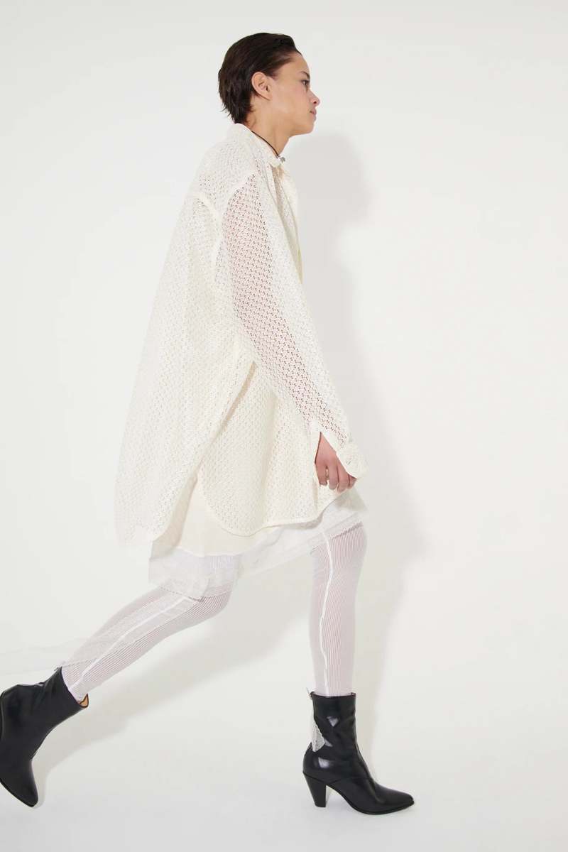 Our Legacy Popover Shirt - Off White Technical Lace | Garmentory