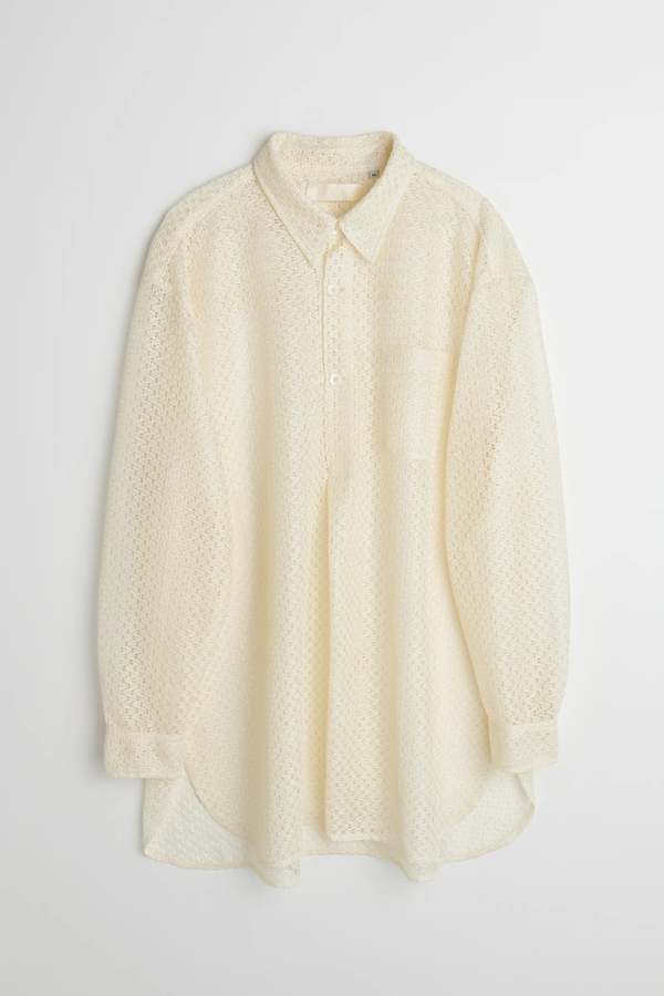 Our Legacy Popover Shirt - Off White Technical Lace | Garmentory
