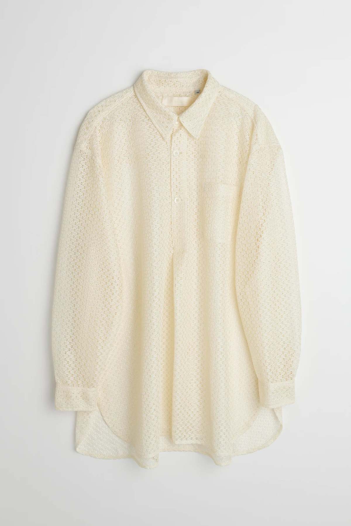 Our Legacy Popover Shirt - Off White Technical Lace | Garmentory