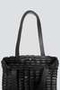 Nimes Black Basket Bag Tote - Black - Thumbnail 2