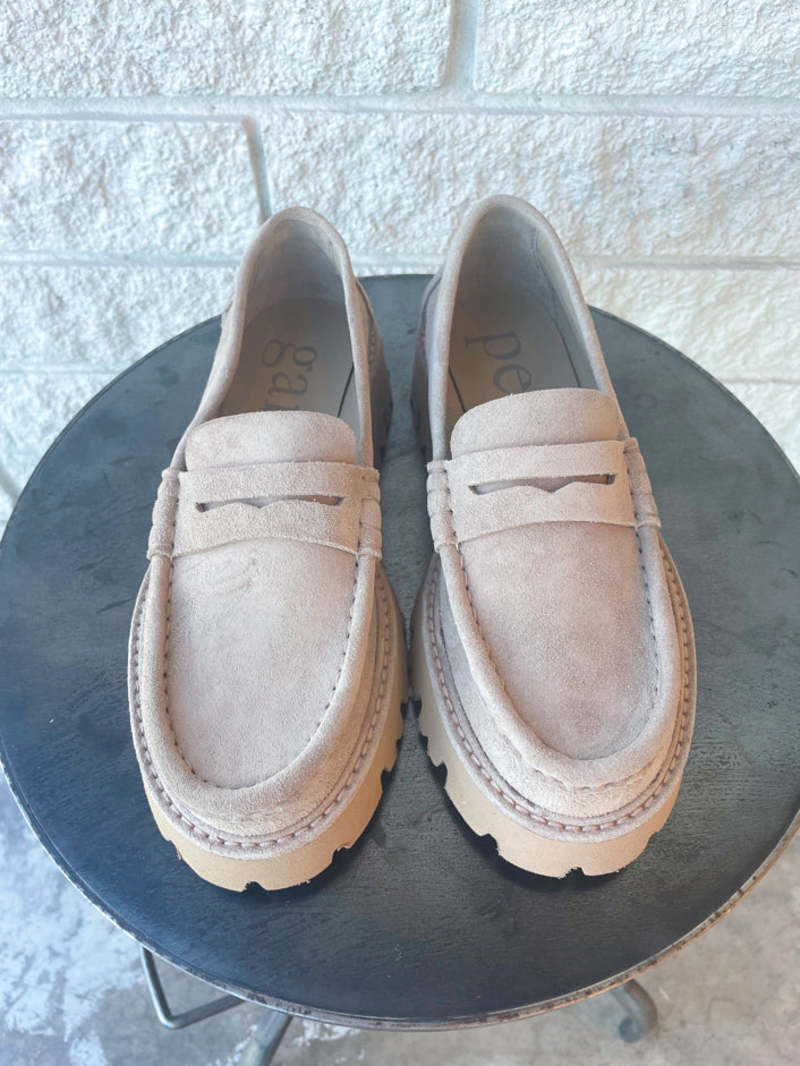Pedro Garcia SEBAS PLATFORM LOAFER - DESERT CASTORO