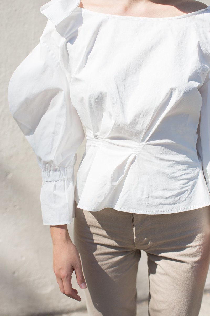 Rejina Pyo Michelle Blouse in White | Garmentory