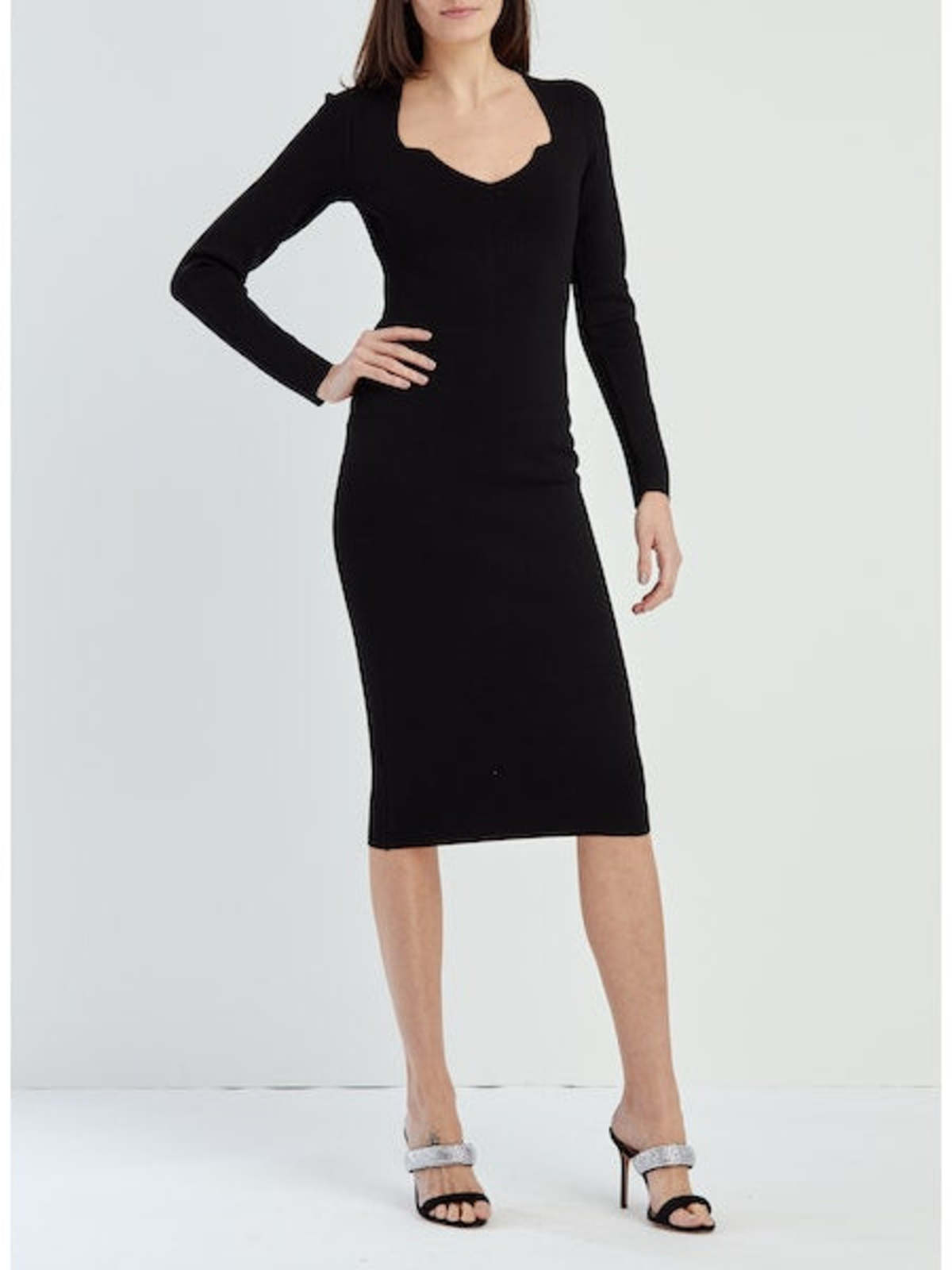 Veronica Beard Imka Knit Dress - Black - Image 1 of 3