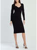Veronica Beard Imka Knit Dress - Black - Thumbnail 3