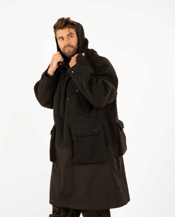 ジャケット・アウター engineered garments Over Parka 12ozDenim Engineered Garments OVER PARKA POPLIN, OLIVE - Curated Menswear