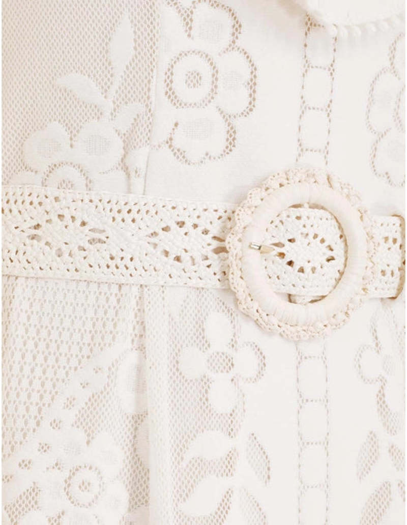 chinese dress ladies ZIMMERMANN Tiggy Lace Mini Tunic