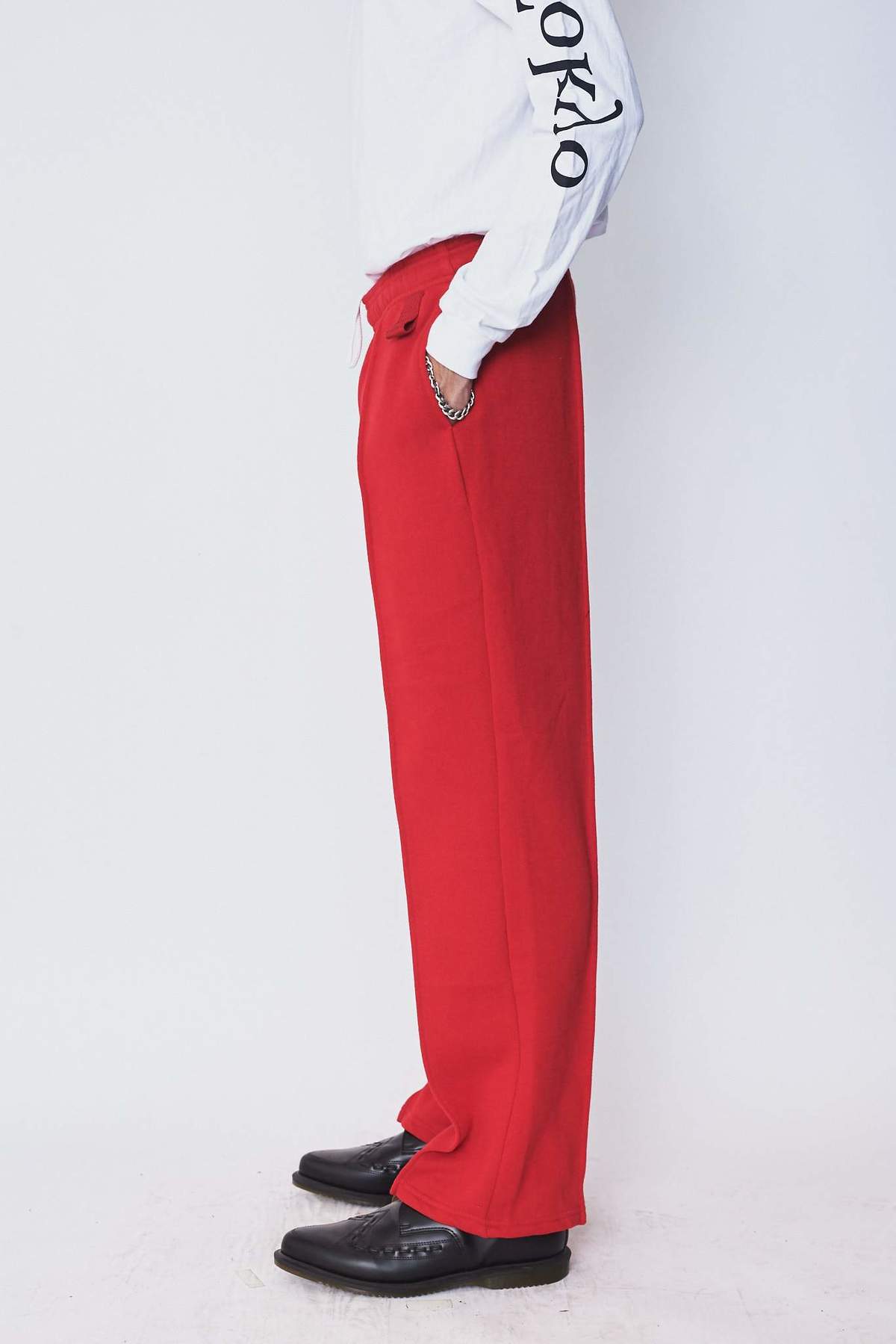 Assembly New York Cotton Pintuck Sweat Pant - Red | Garmentory