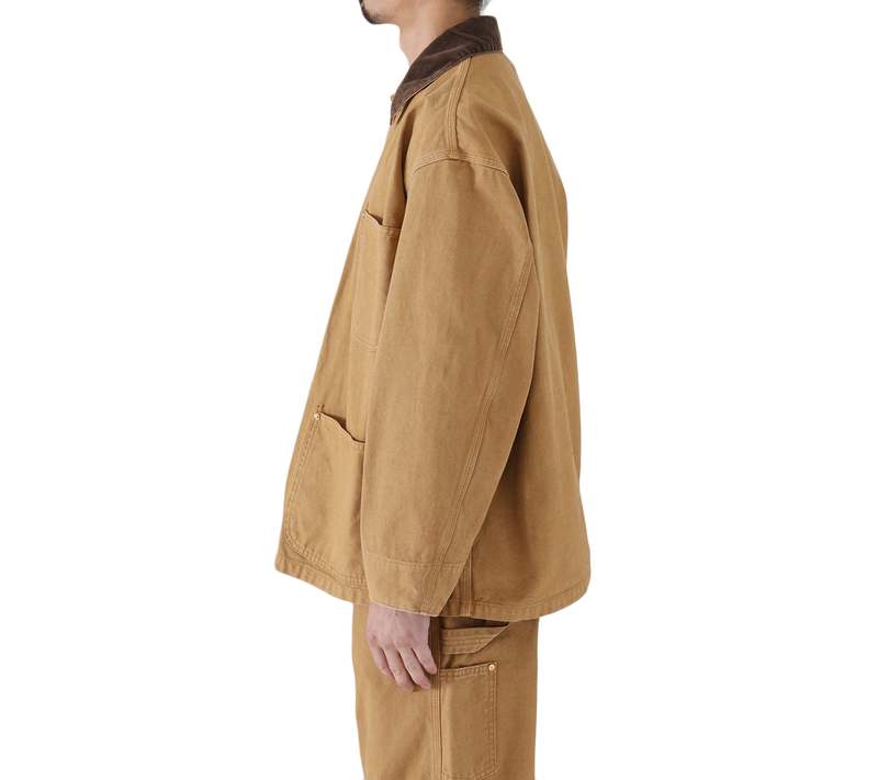 Orslow Loose Fit Oxford Coverall Jacket - Brown Duck | Garmentory