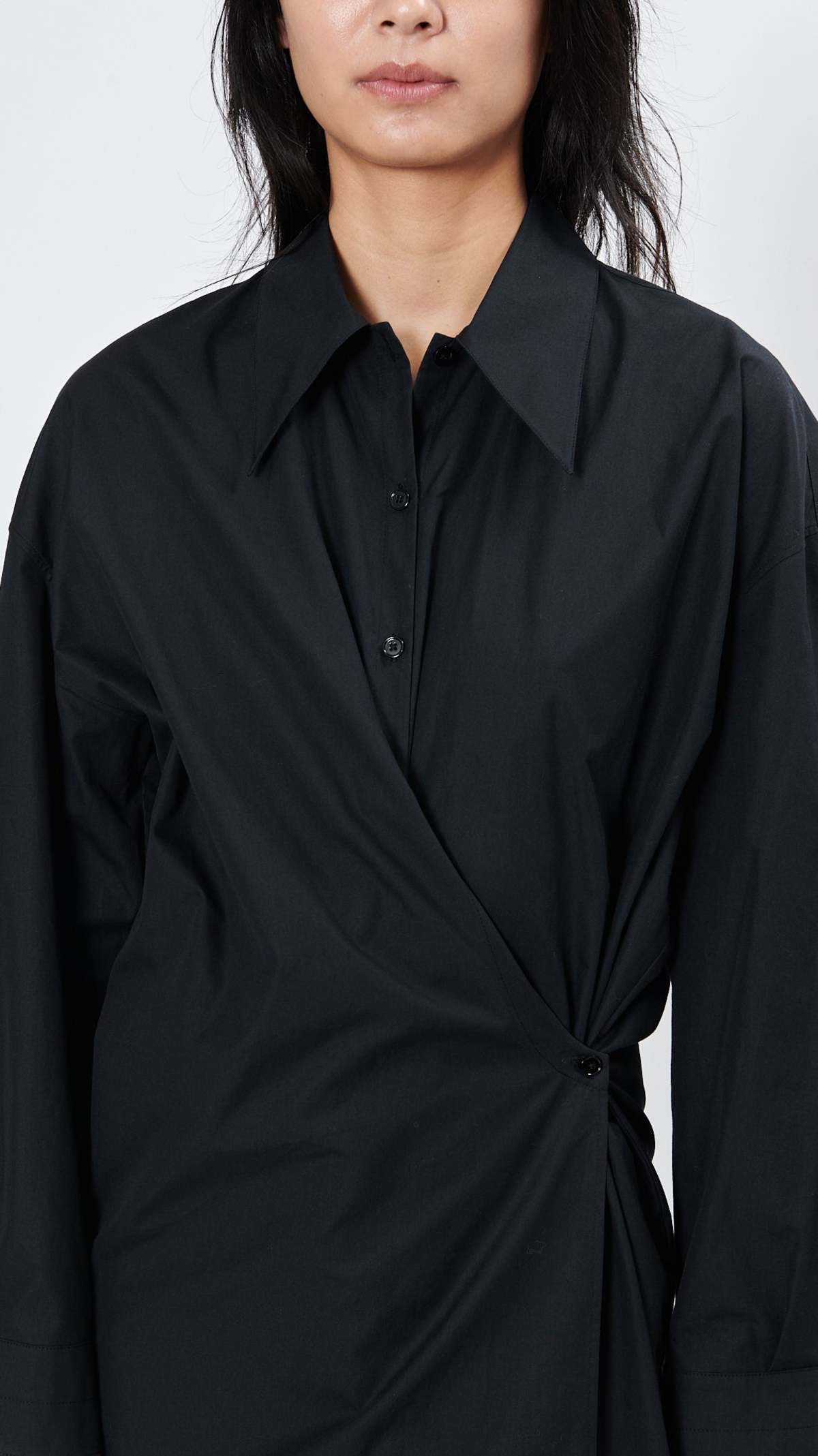 Lemaire Twisted Dress - Caviar | Garmentory Lemaire Twisted Dress - Caviar | Garmentory
