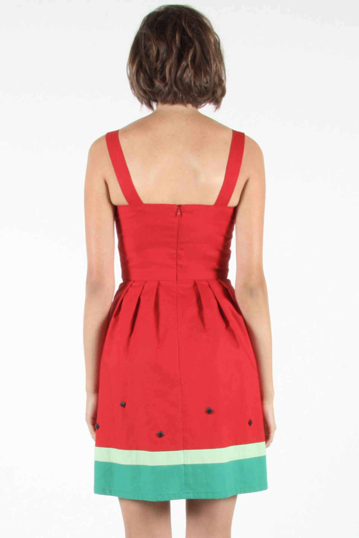 strapless open back dress Off Shoulder Draped Satin Mini Dress with Belt - Brown main image 0