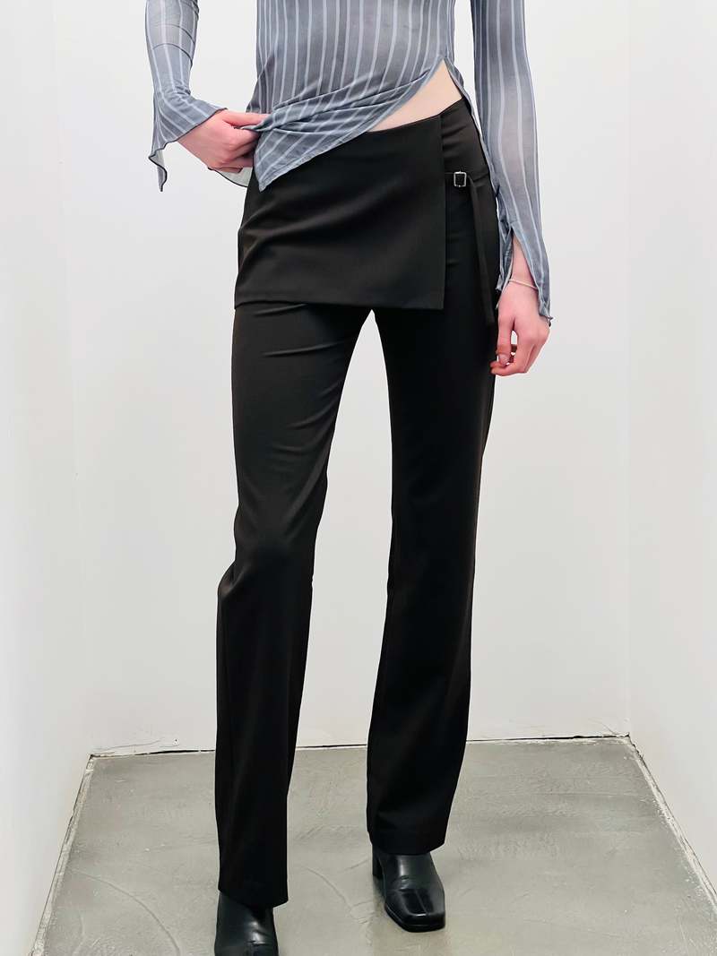 Paloma Wool Archive Front Panel Pant - Dark Brown | Garmentory