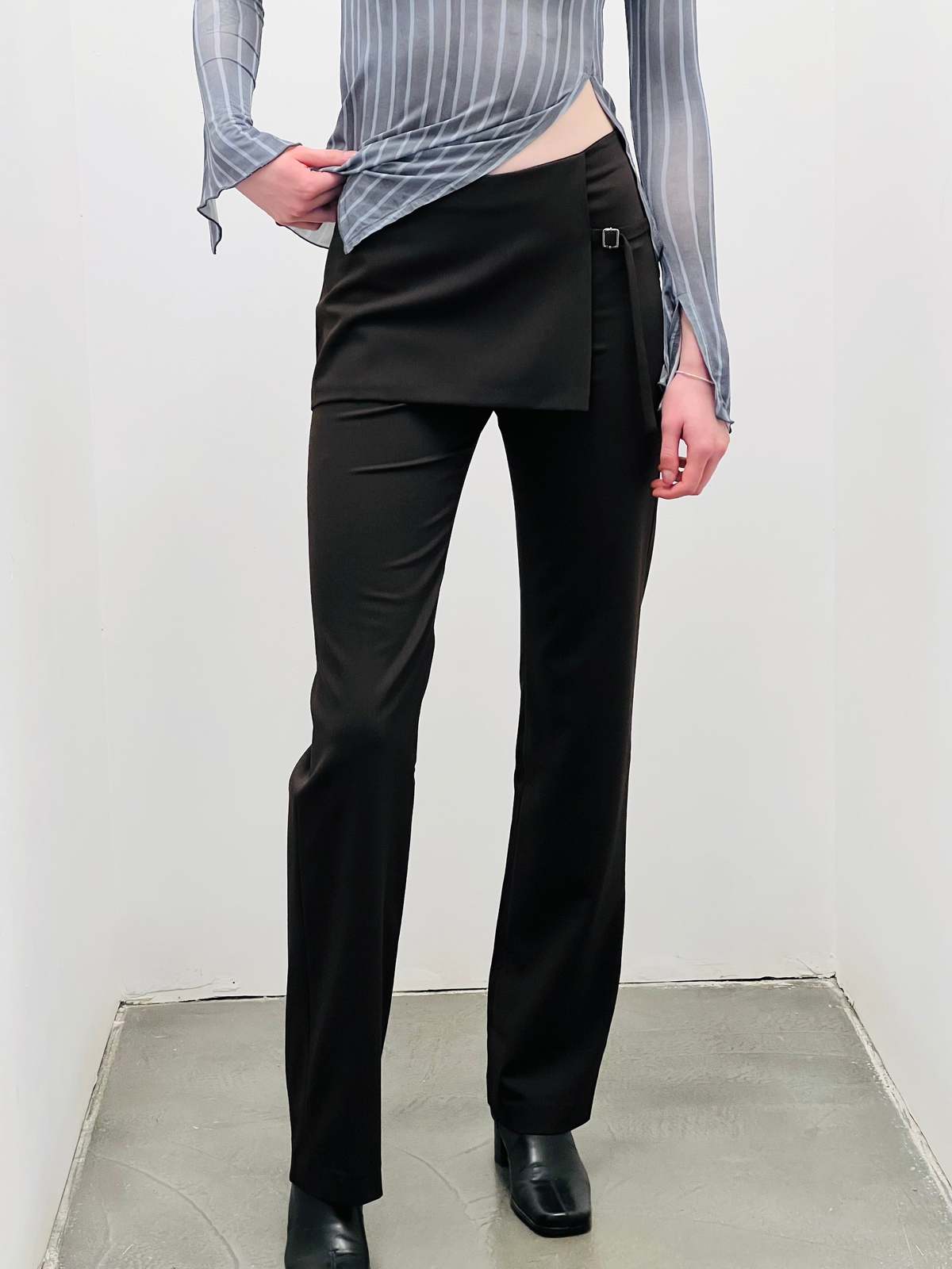 Paloma Wool Archive Front Panel Pant - Dark Brown | Garmentory