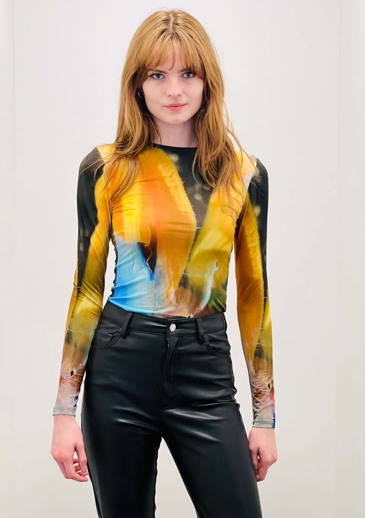 Paloma wool プリントT Paloma Wool Fin De Ao Pez Print Ls Top - Dark Yellow