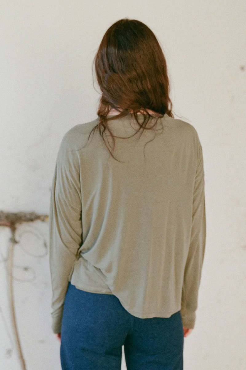 Baserange Long Sleeve Tee - Apache Green | Garmentory