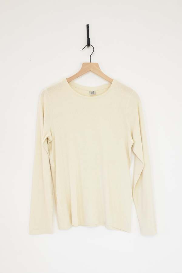 Baserange Silk Long Sleeve Tee - Undyed | Garmentory