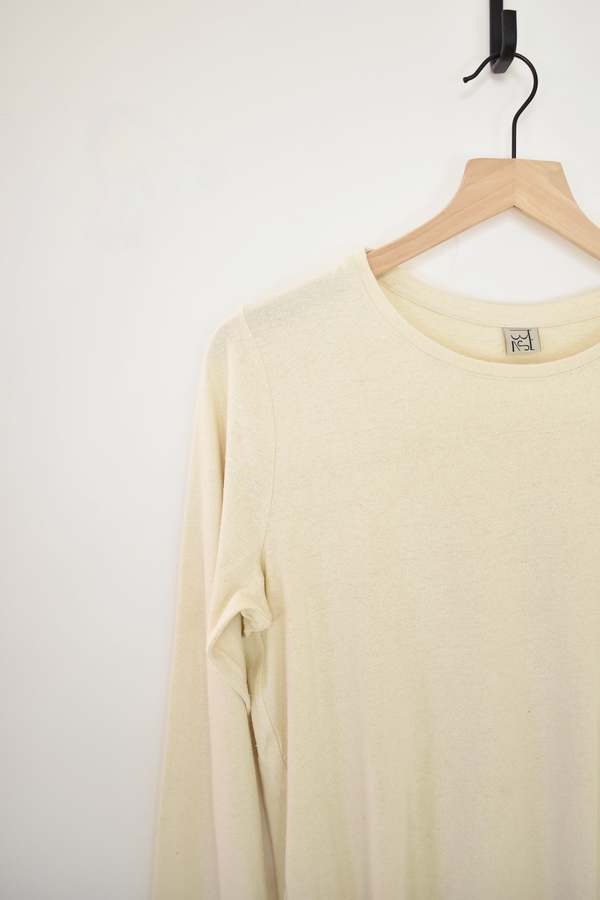 Baserange Silk Long Sleeve Tee - Undyed | Garmentory
