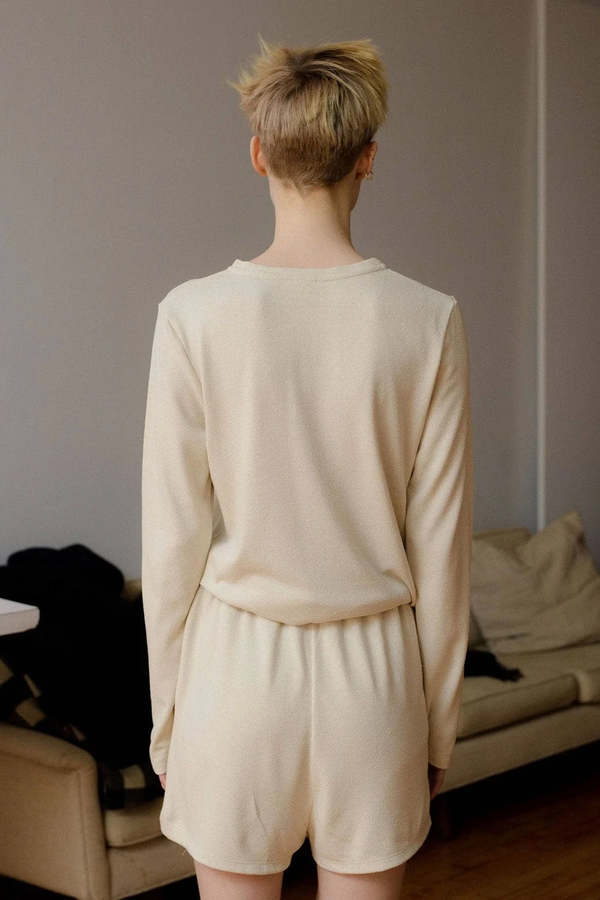 Baserange Silk Long Sleeve Tee - Undyed | Garmentory