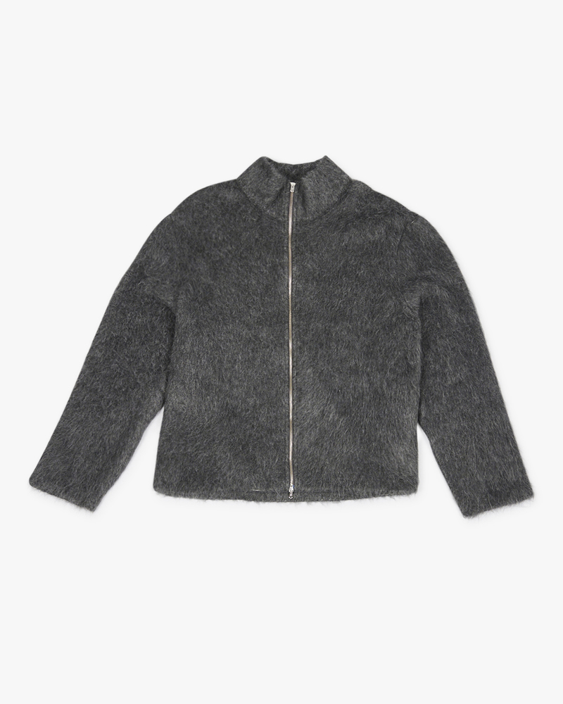 ジャケット・アウター OUR LEGACY SHRUNKEN FULLZIP POLO 44 Our Legacy - Shrunken Fullzip Polo Black Rib
