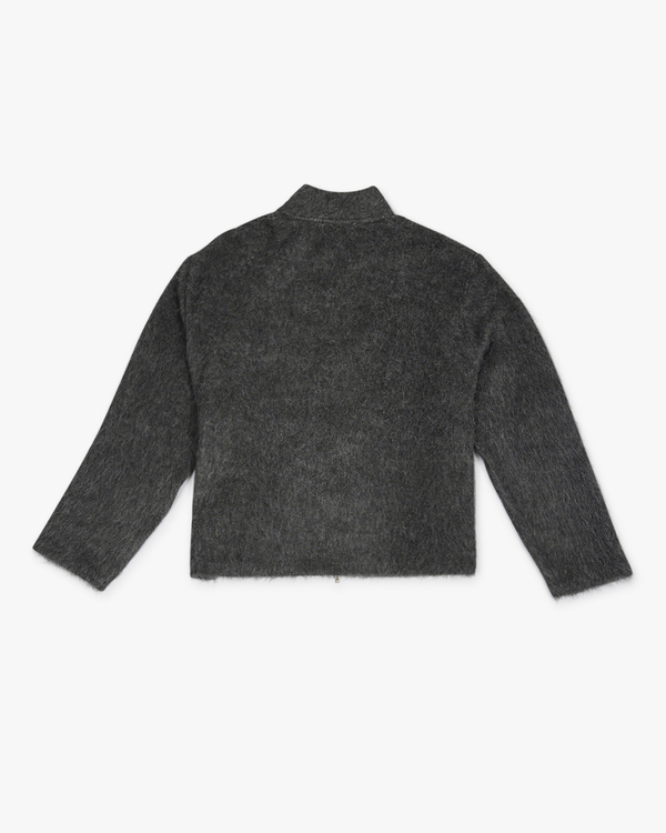 Our Legacy Shrunken Fullzip Polo - Ash Grey | Garmentory