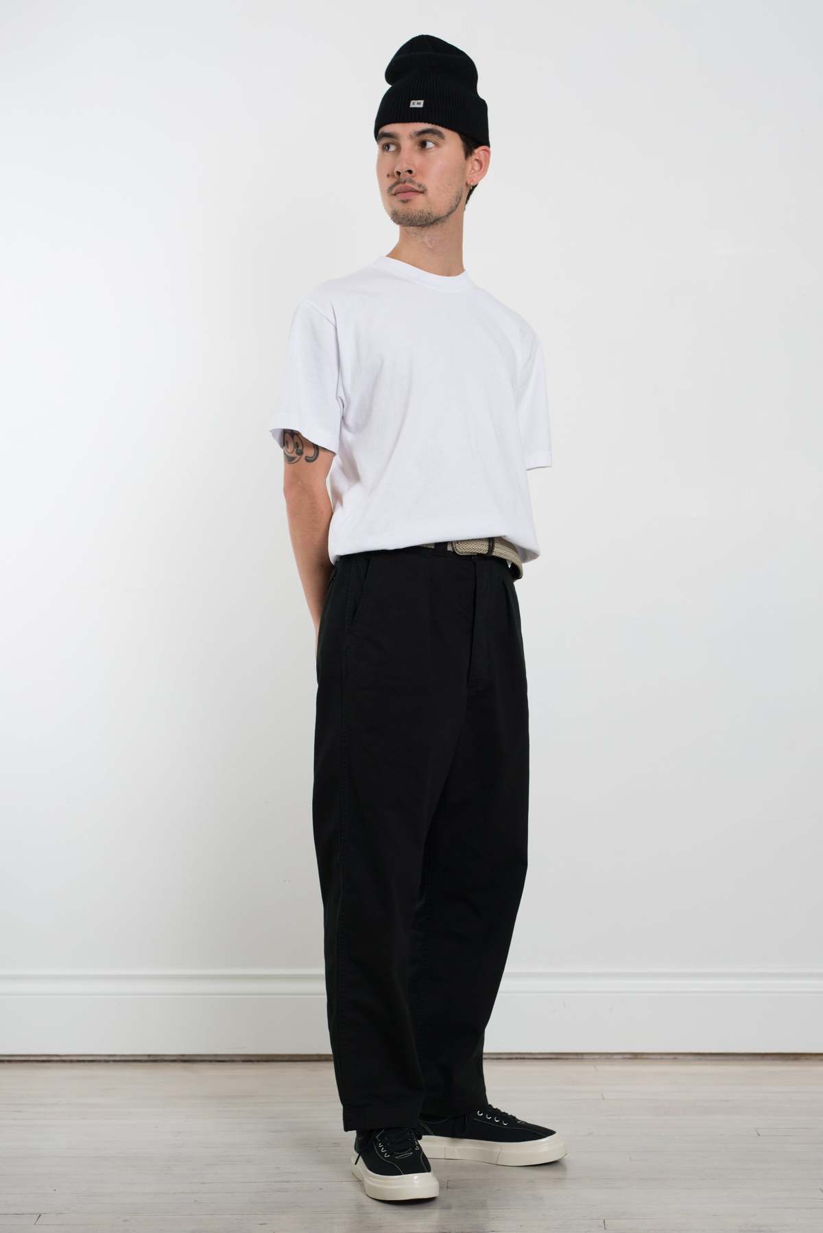 ENDS and MEANS Army Chino - Black | Garmentory