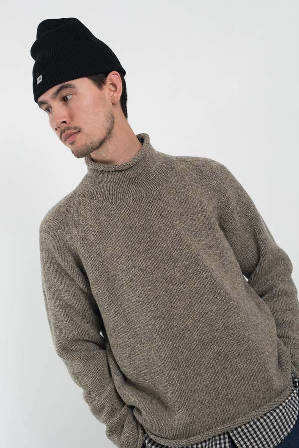 トップス ENDS and MEANS 2024AW Roll Neck Knit ENDS and MEANS Roll Neck Nep Knit - Grey | Garmentory