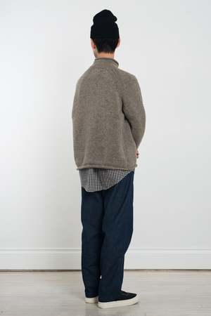 ENDS and MEANS Roll Neck Nep Knit - Grey | Garmentory