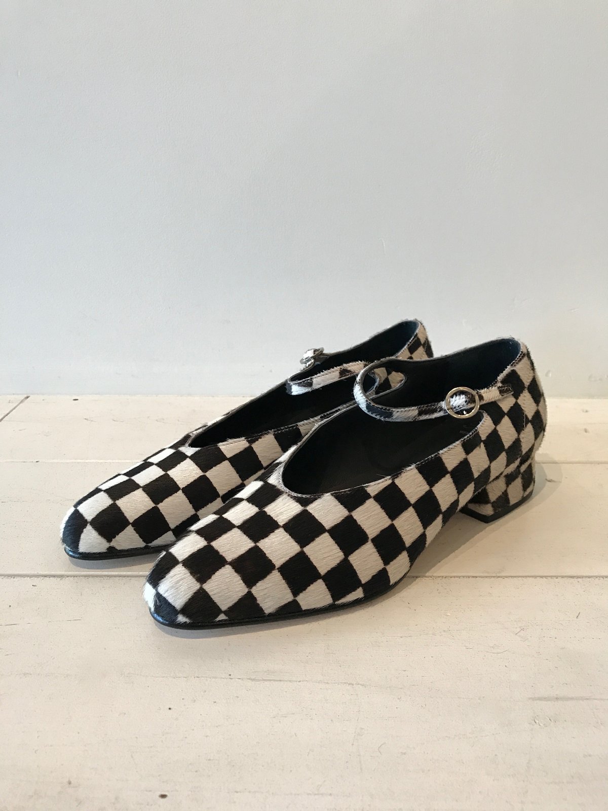 【NONCODE】Bill checkerboard Mary Jane loafers Vera-Mary-Jane-in-Checkerboard