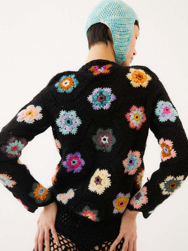 Tach Clothing Tabita Crochet Wool Cardigan Garmentory