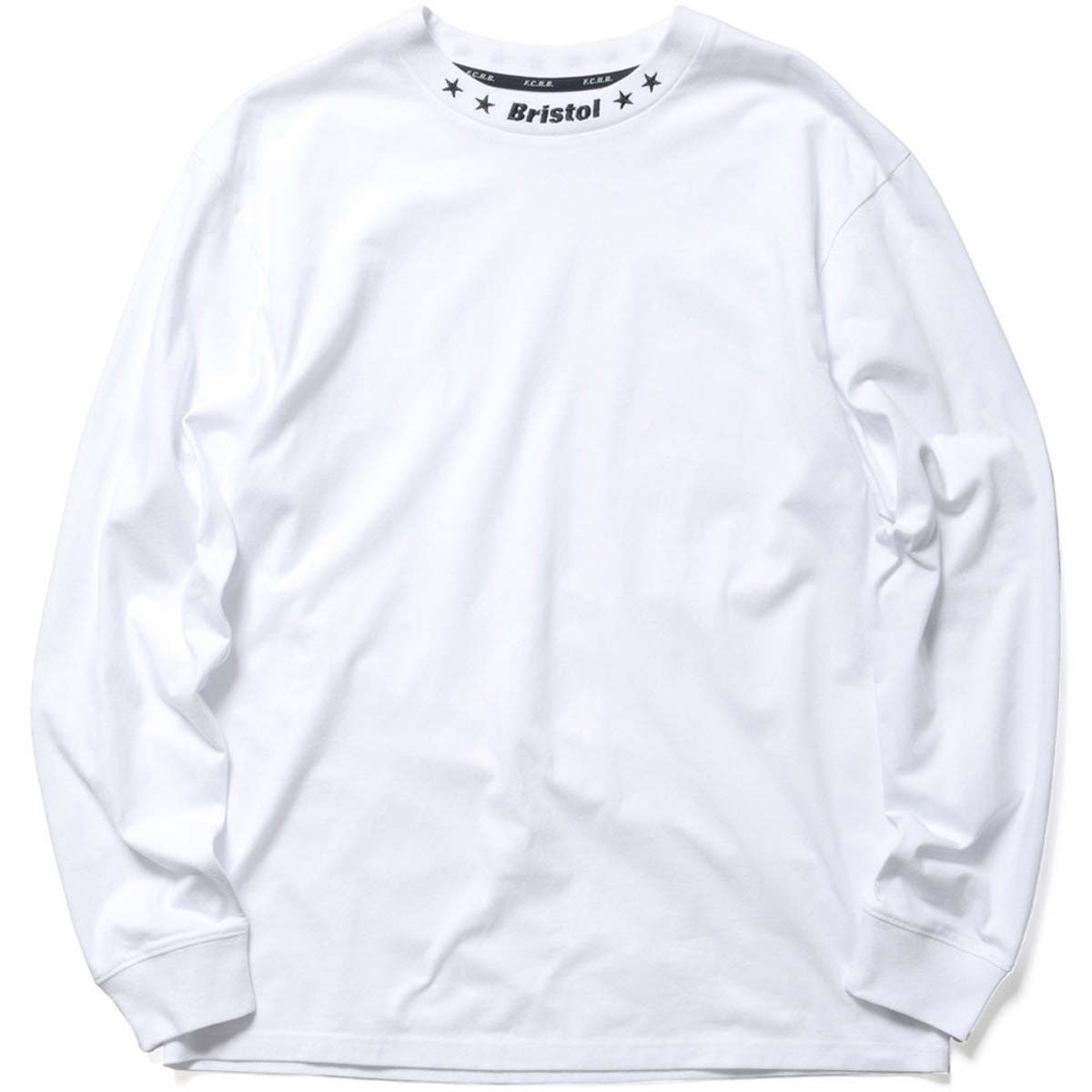 Bristol★FCRB-222080 M L-S-Ribbed-Embroidered-Tee--
