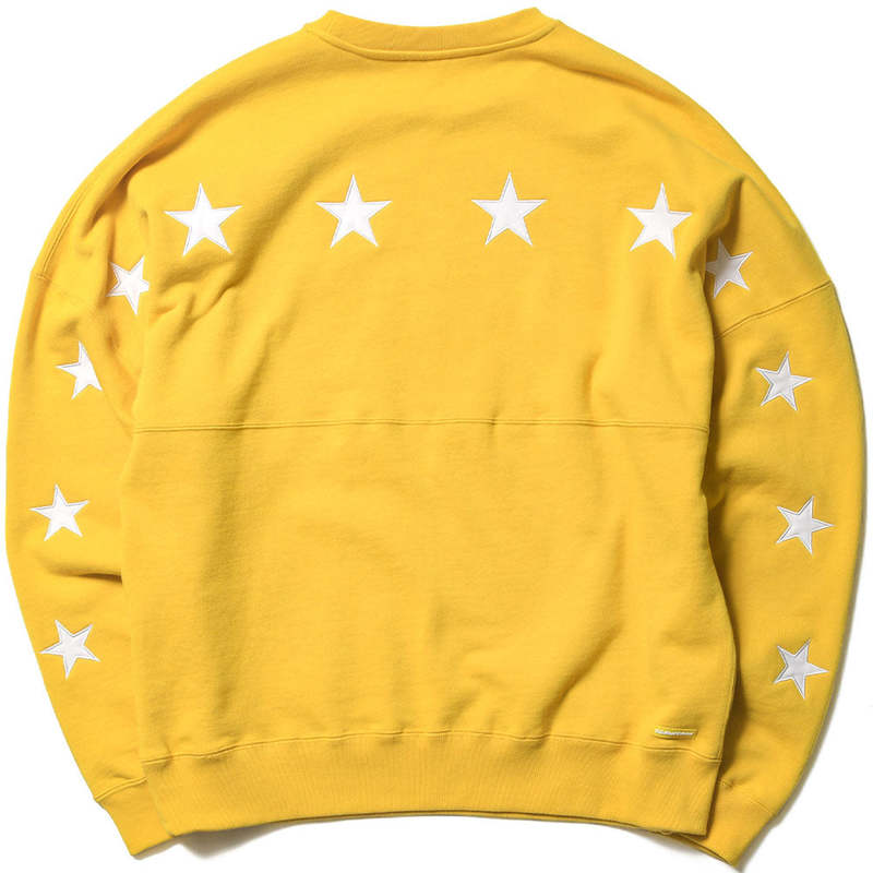 驚きの価格が実現！ Team Applique Star Bristol Real F.C. Crewneck Yellow - Sweat トップス
