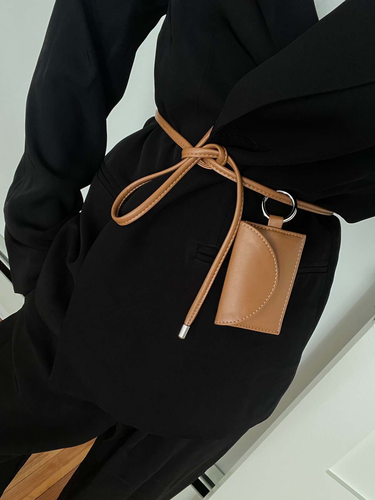 Hozen Card Sling - Camel | Garmentory